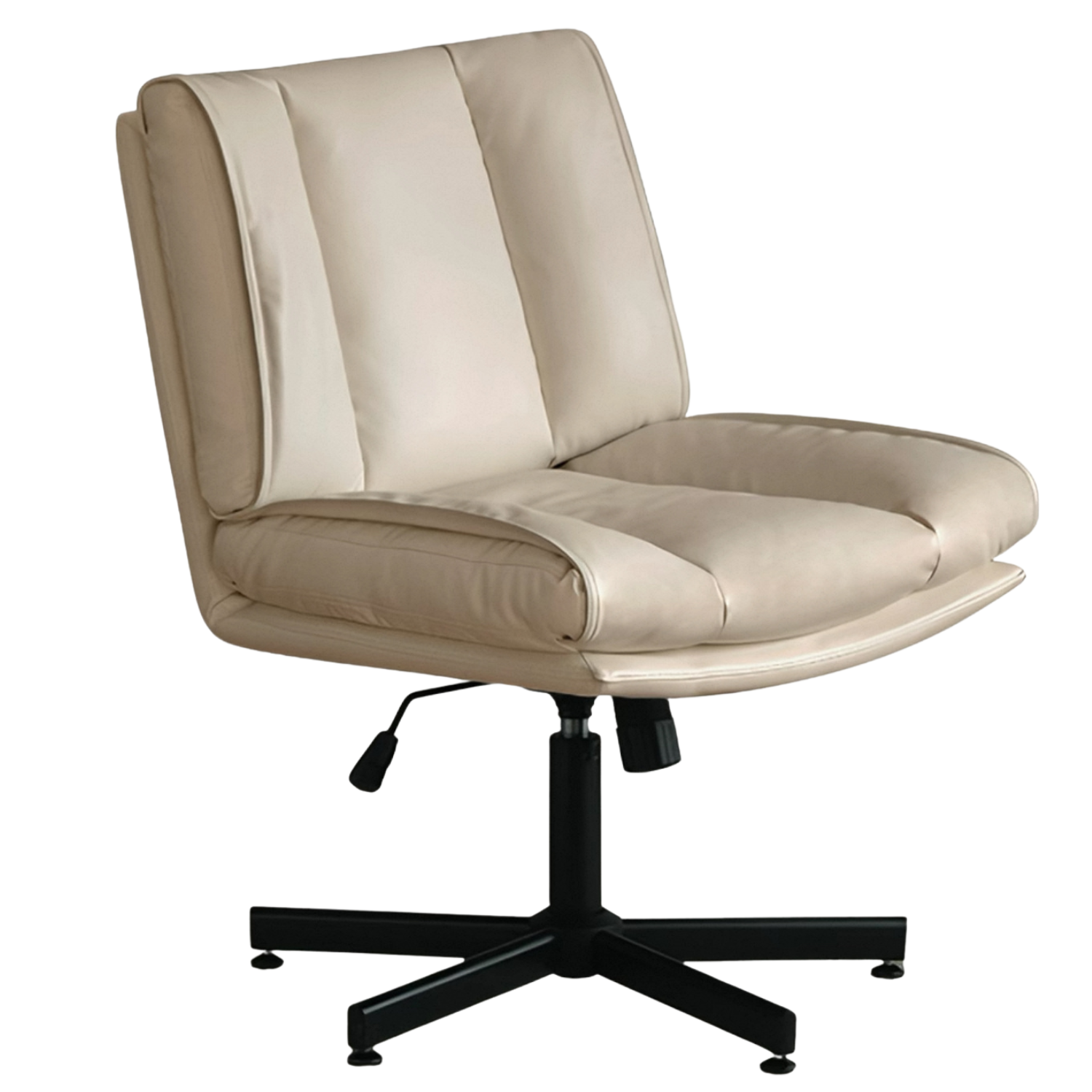 Organic Leather Soft-Padded Study Chair