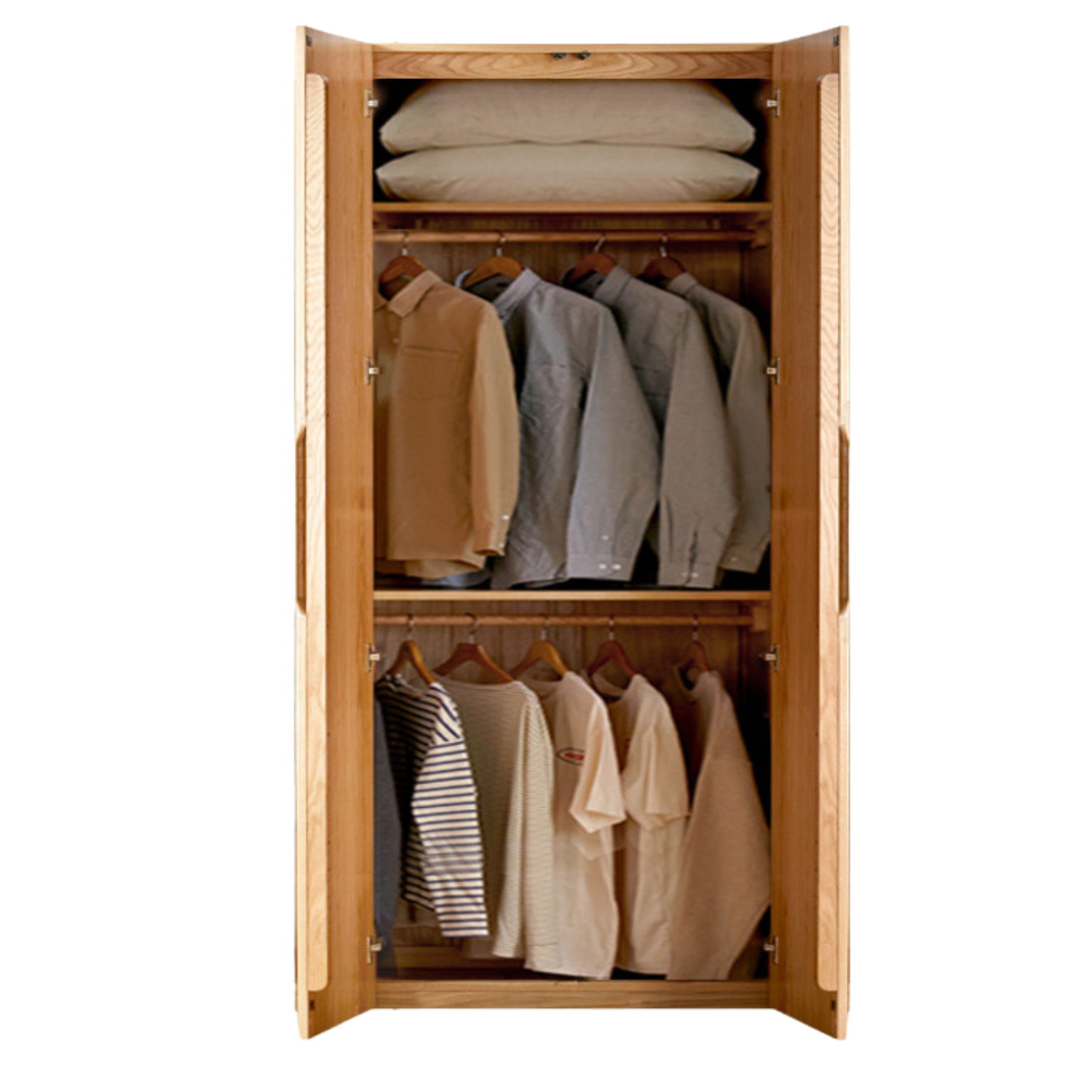 Oak solid wood Wardrobe ::