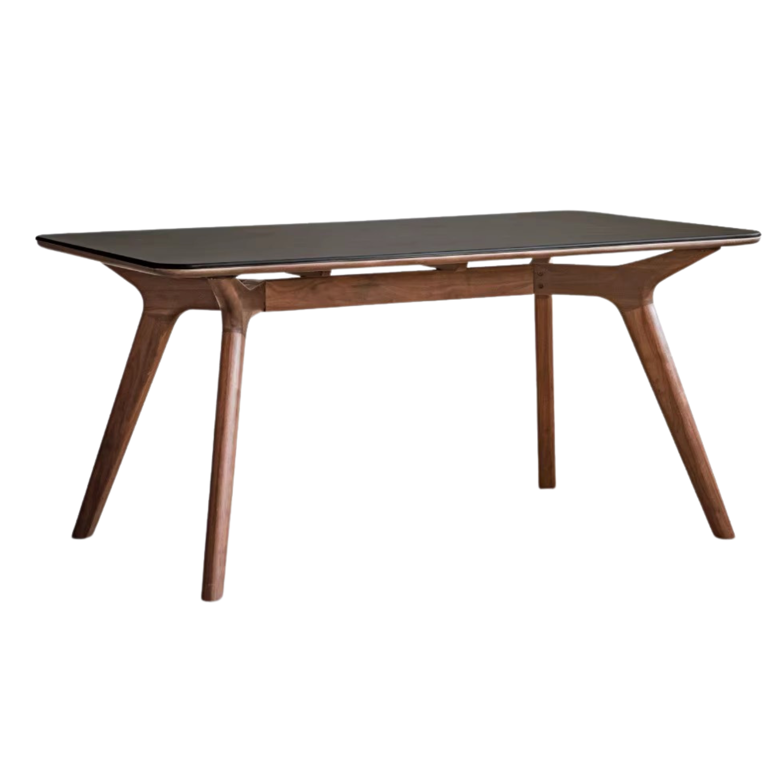 Black Walnut Solid wood Rock slab dining table  ,