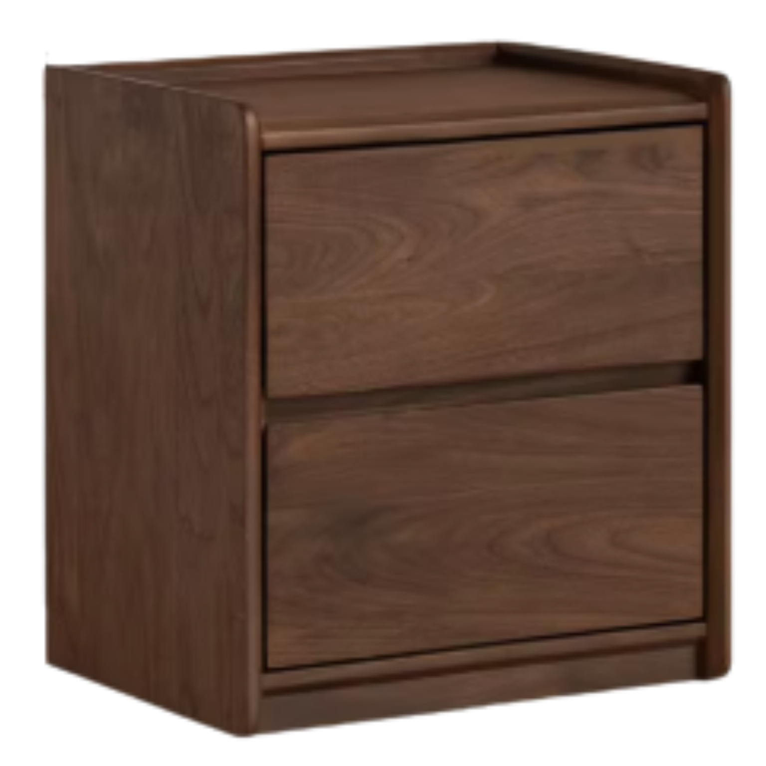 Sandalwood, Black Walnut Solid Wood Nightstand