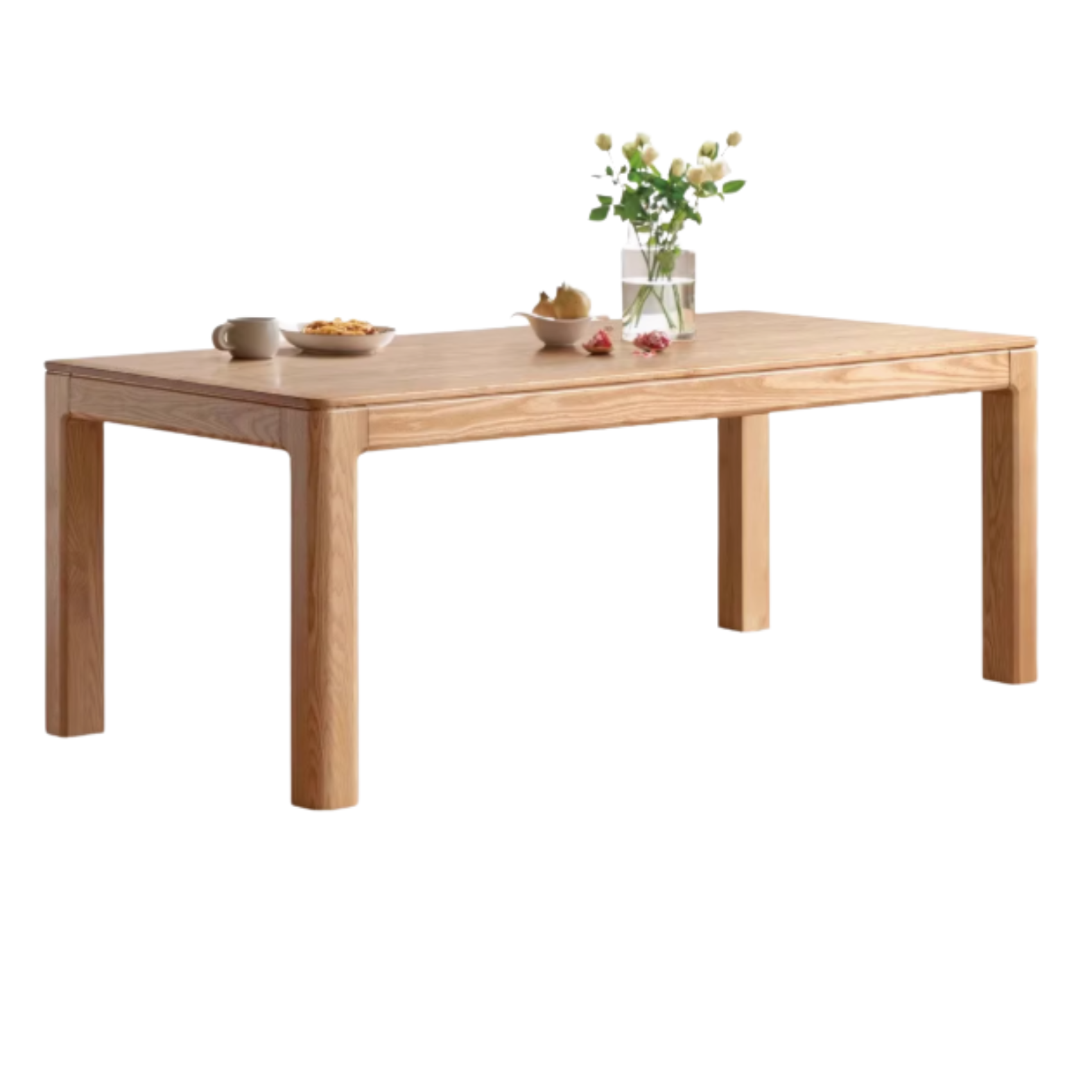 Oak, Ash Solid Wood Long Dining Table