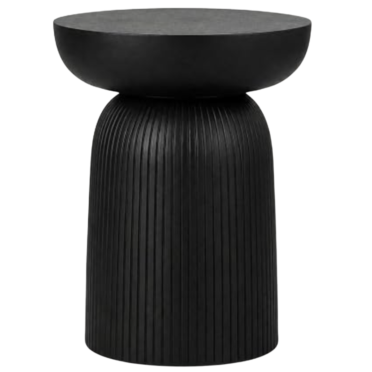 Mango Solid Wood Sculptural Side Table with Carved Legs