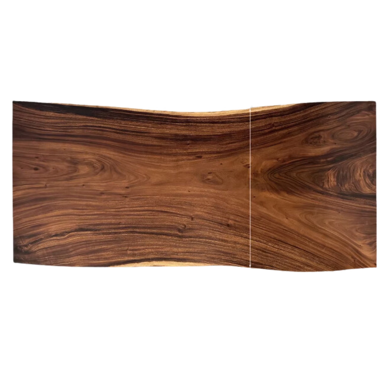 Black walnut Solid wood natural edge large top for dining table: