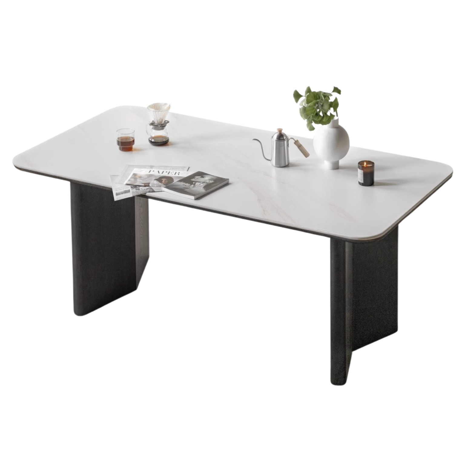 Oak Solid wood slate Italian dining table ,