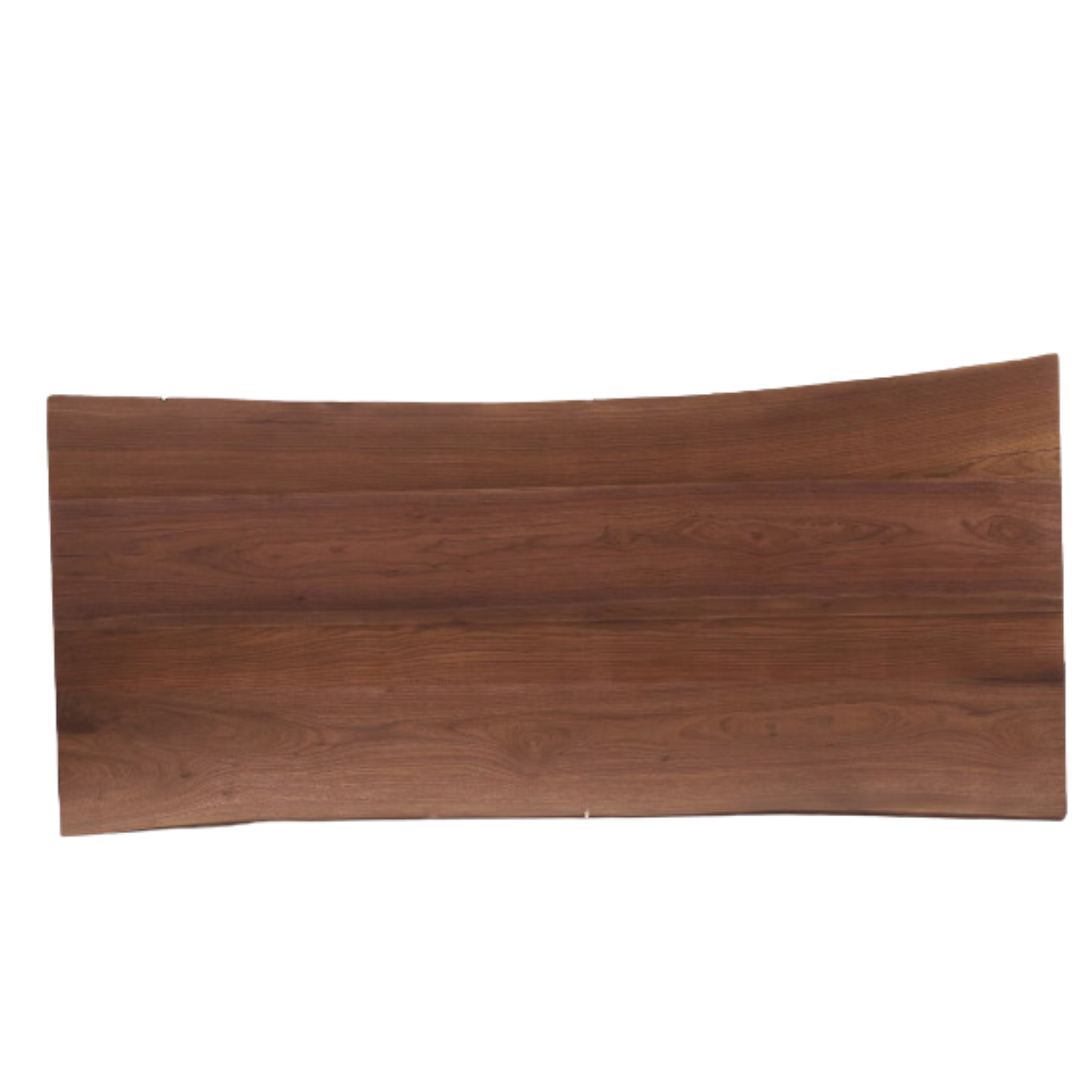 Black walnut solid wood natural edge large board dining table,