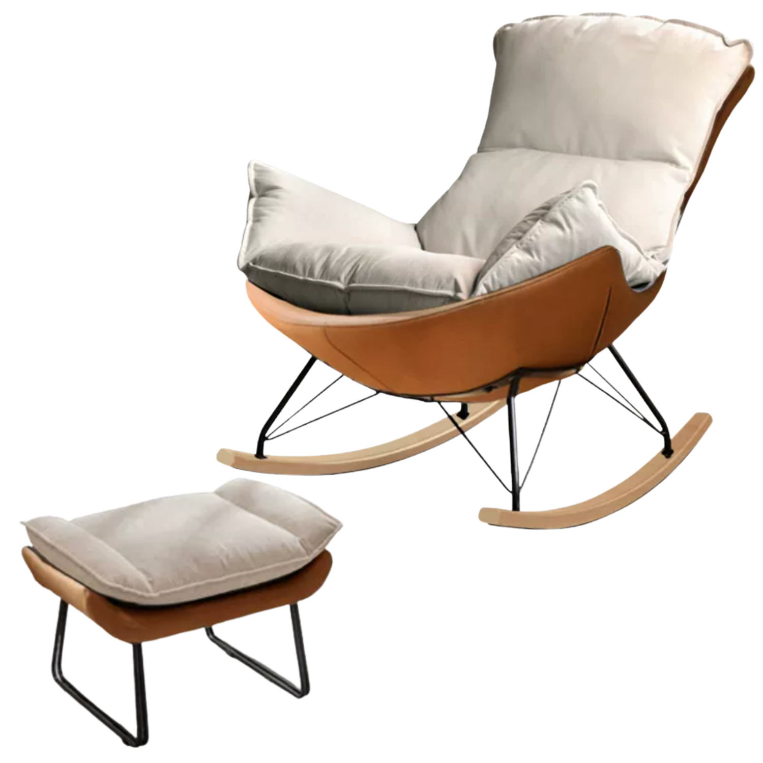 Mid Century Modern Rocking Armchair