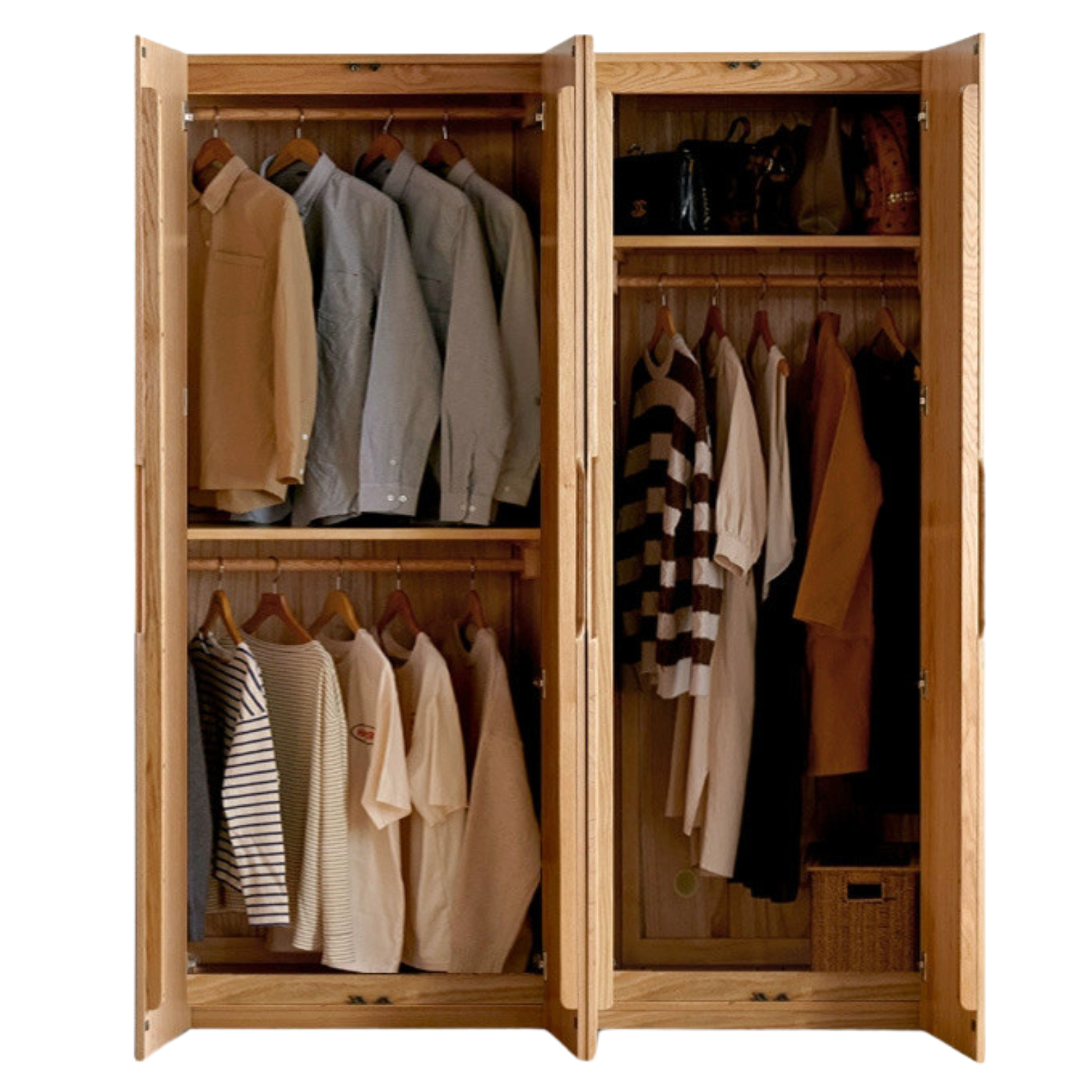 Oak solid wood Wardrobe ::