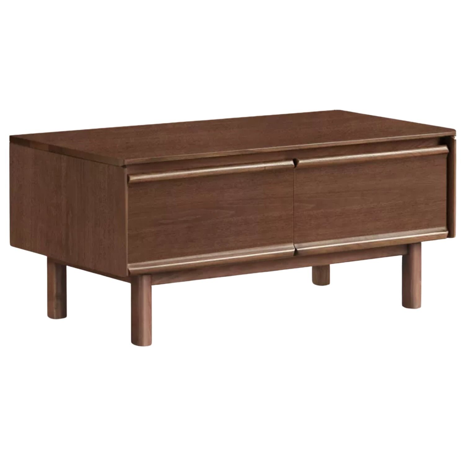 Black Walnut, Rosewood Solid Wood Modern Coffee Table