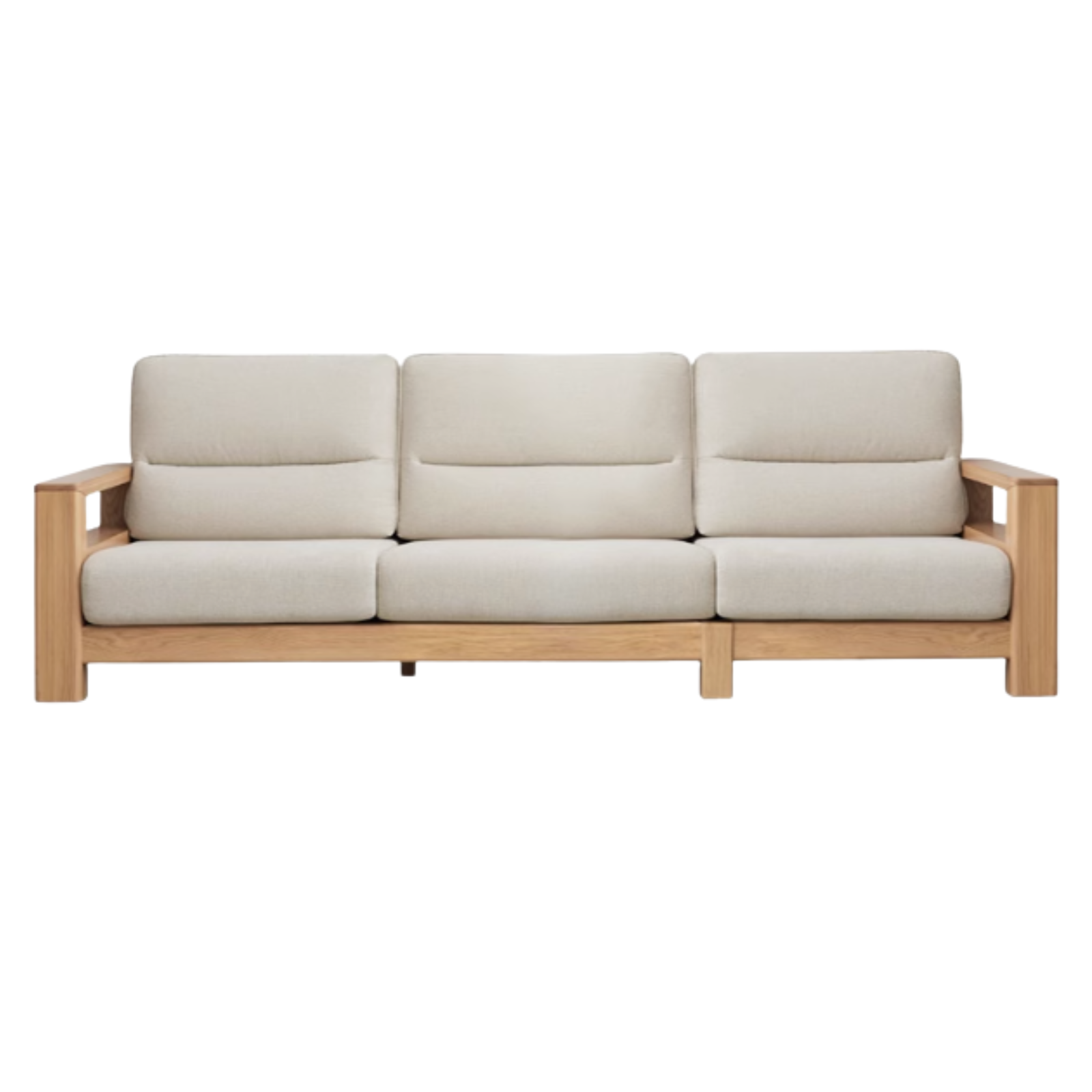 Ash Solid Wood Corner Sofa