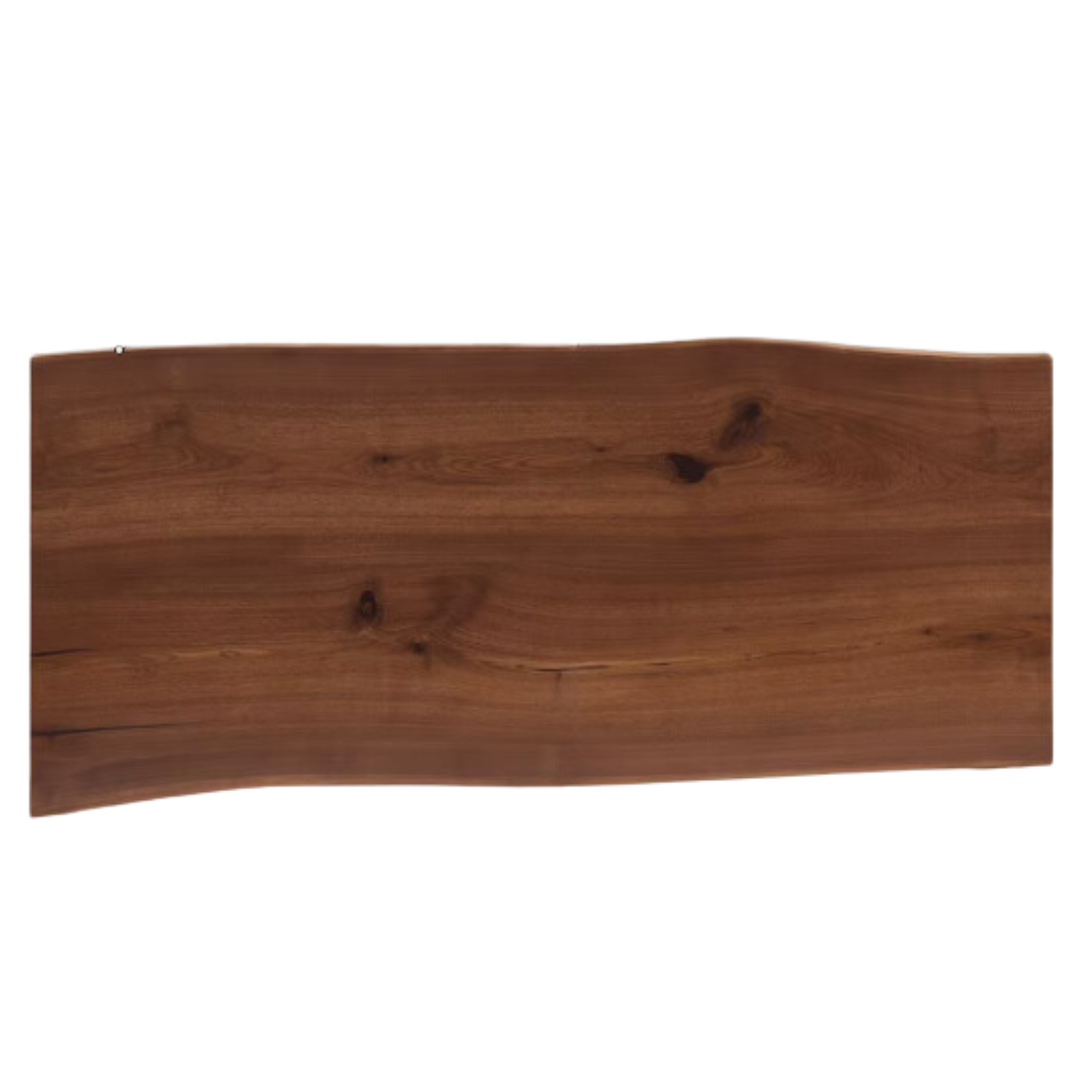 Black walnut solid wood natural edge large board dining table,