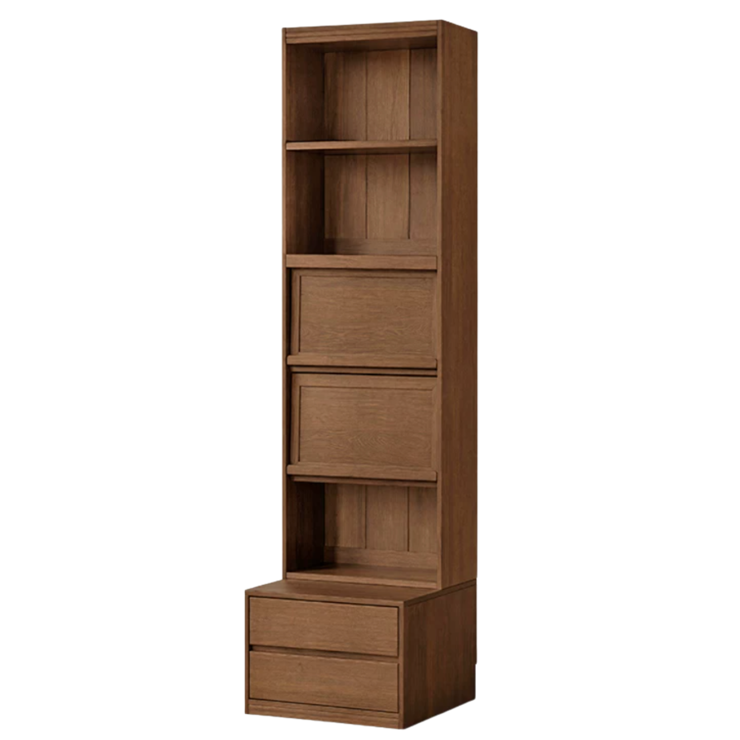 Sandalwood, Oak, Golden Pearwood, Ash Solid Wood Combination Bookcase