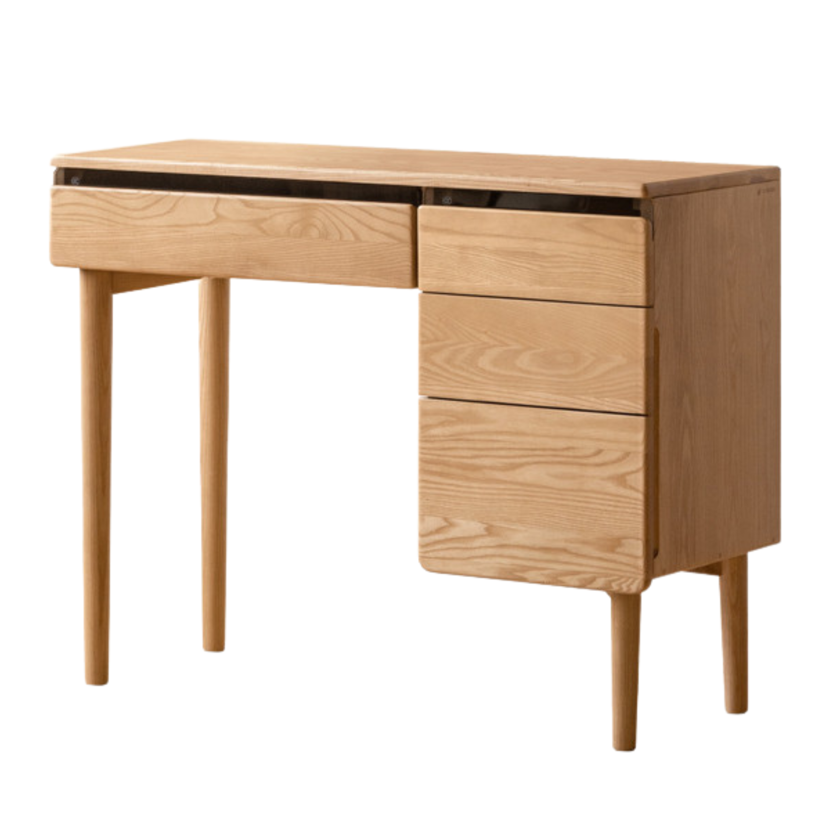 Ash, Oak Solid Wood Multifunctional Modern Vanity Table