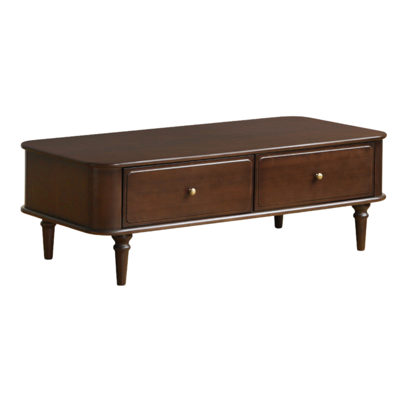 Poplar Solid Wood American Rectangular Coffee Table-