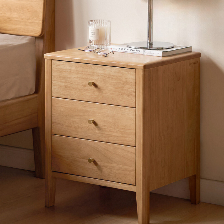 Solid Wood Modern nightstand)