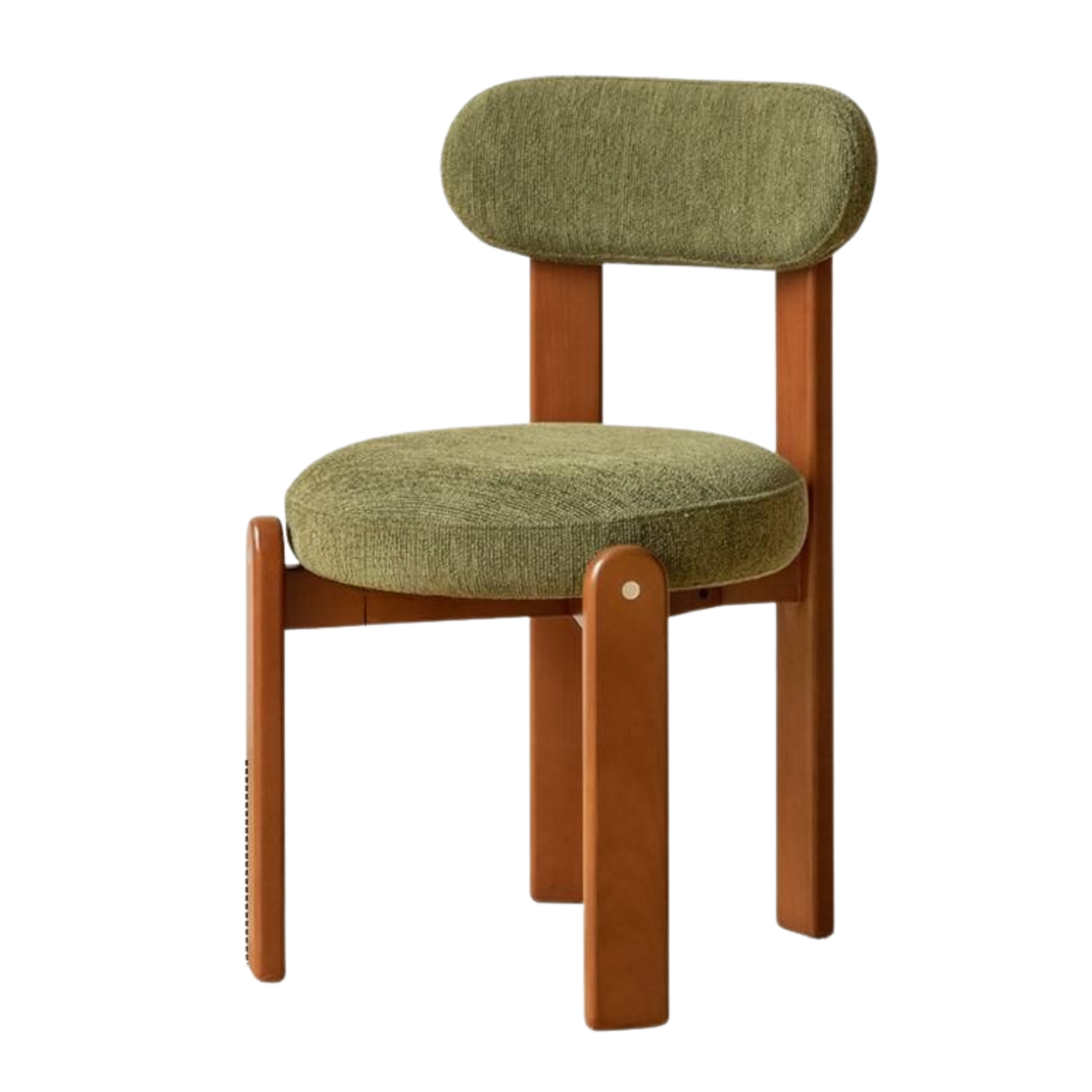 Beech, Solid Rubberwood Retro Style Dining Chair