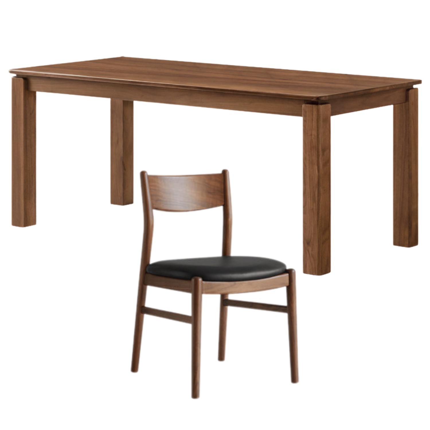 Black Walnut, Oak, Ash Solid Wood Large Board Dining Table