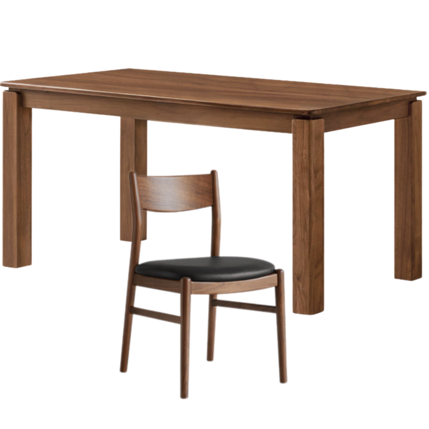 Black Walnut, Oak, Ash Solid Wood Large Board Dining Table