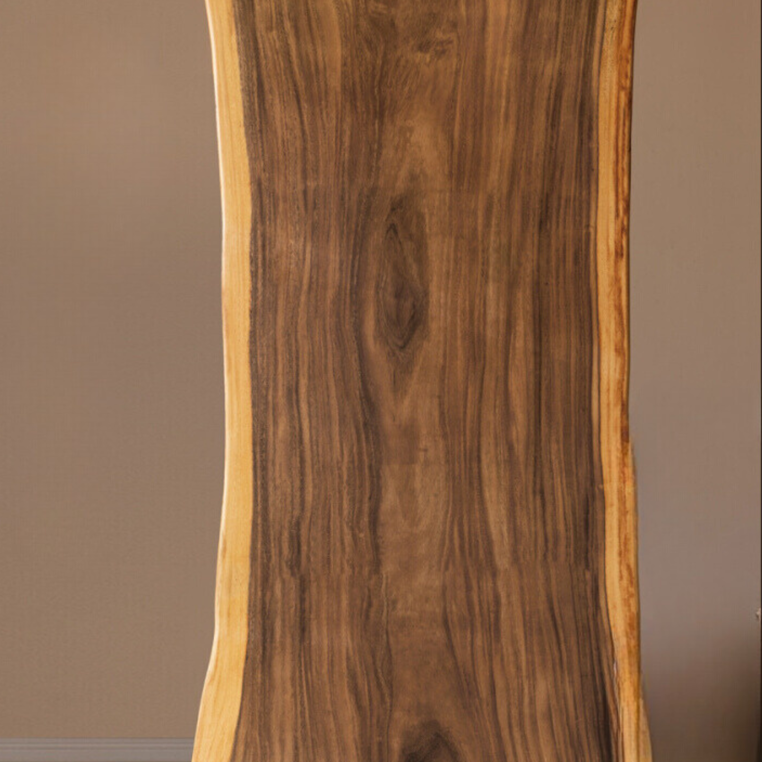 Black walnut Solid wood natural edge large top for dining table: