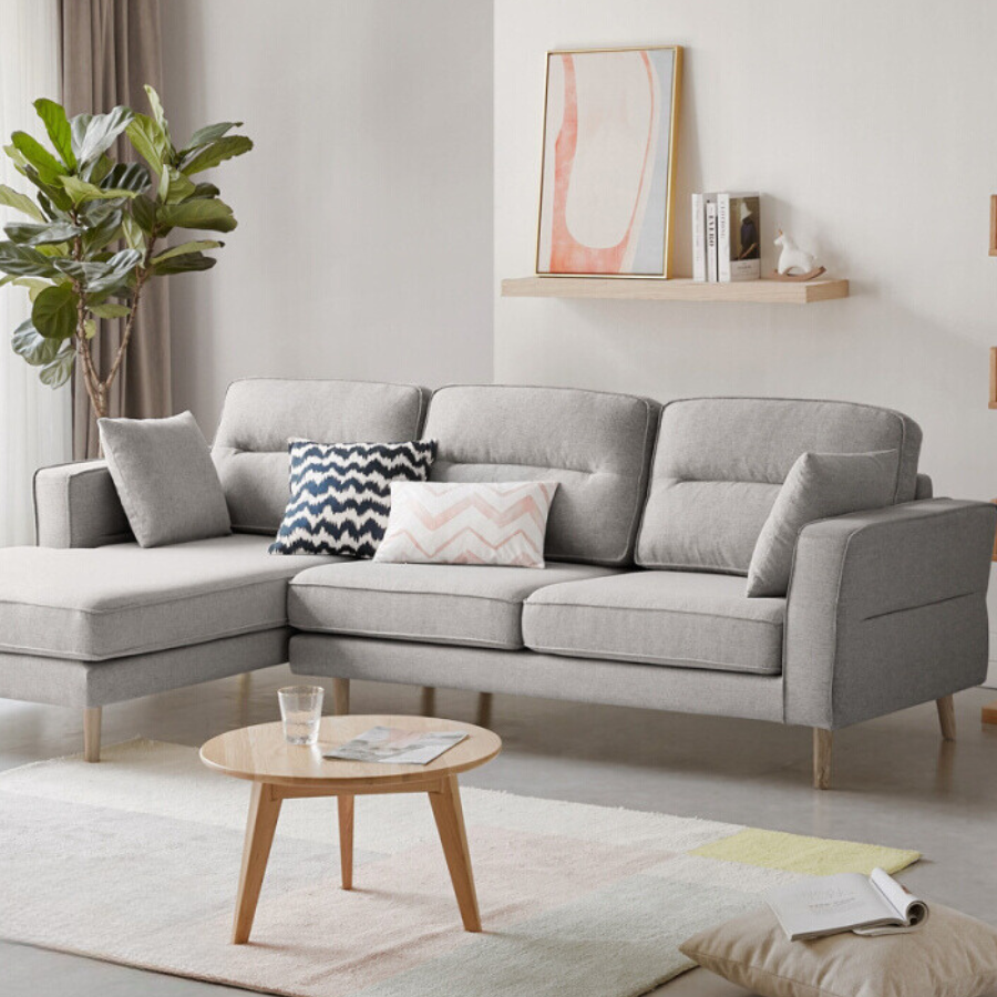 Fabric Upholstered Sofa Simple Modern Small Apartment "