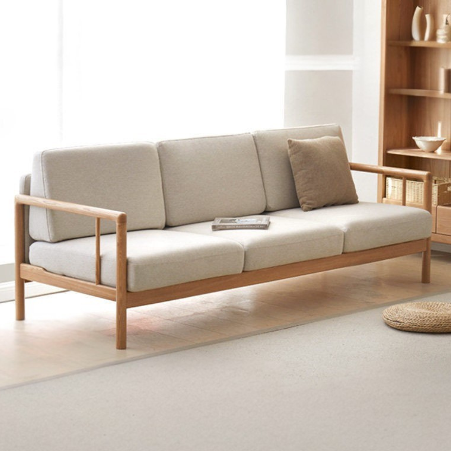 Ash Solid Wood Single Armchair