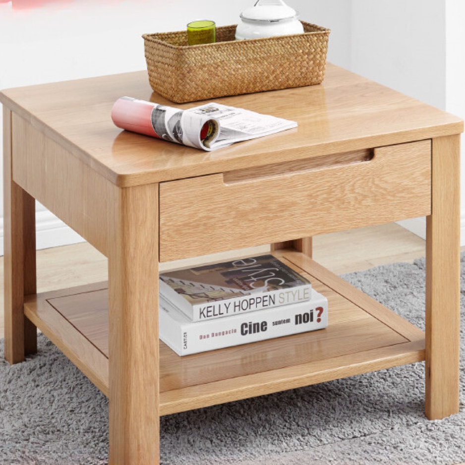 Oak Solid wood small coffee table, side table-