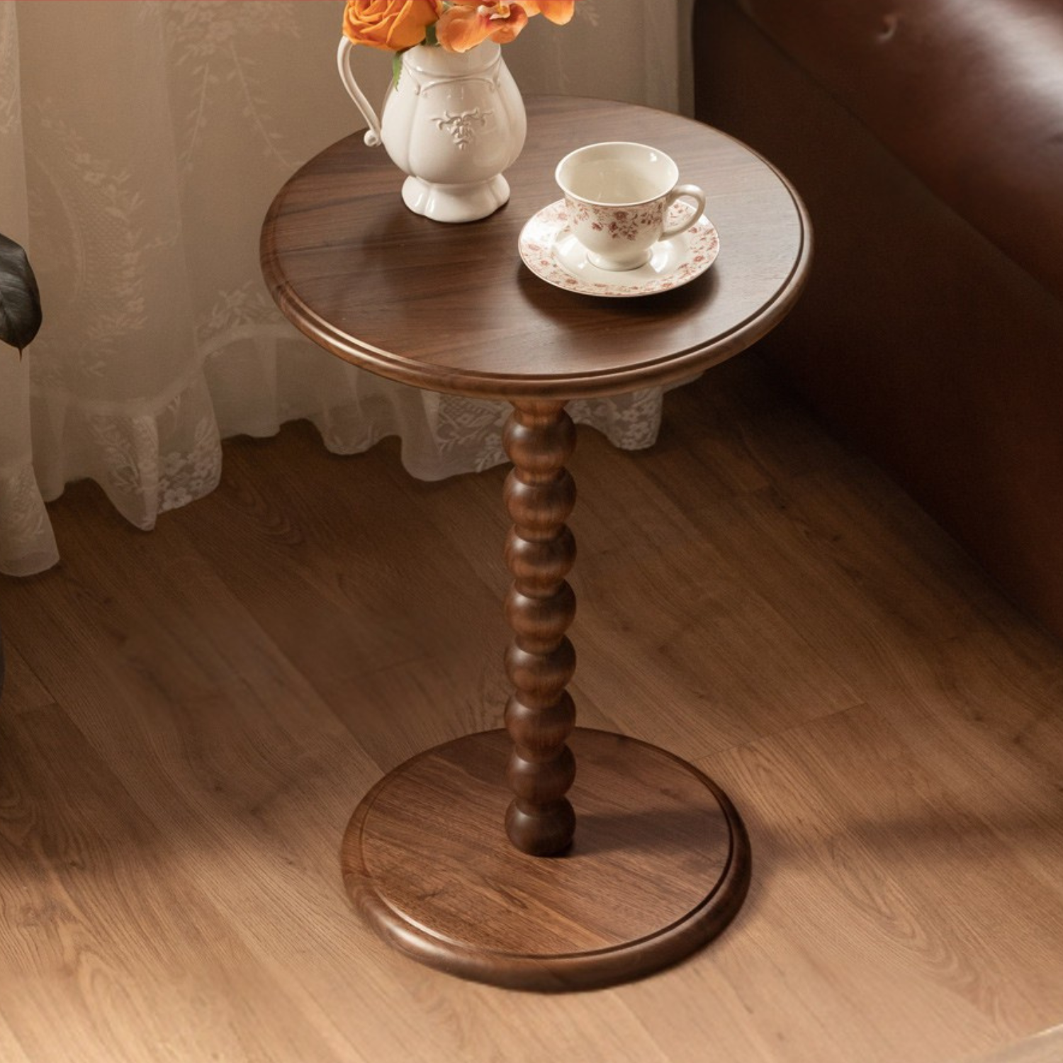 Black Walnut Solid Wood American Retro Style Side Table