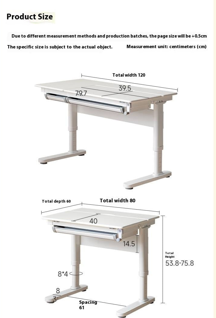 Solid RubberWood Solid Wood Сhildren's Liftable Desk
