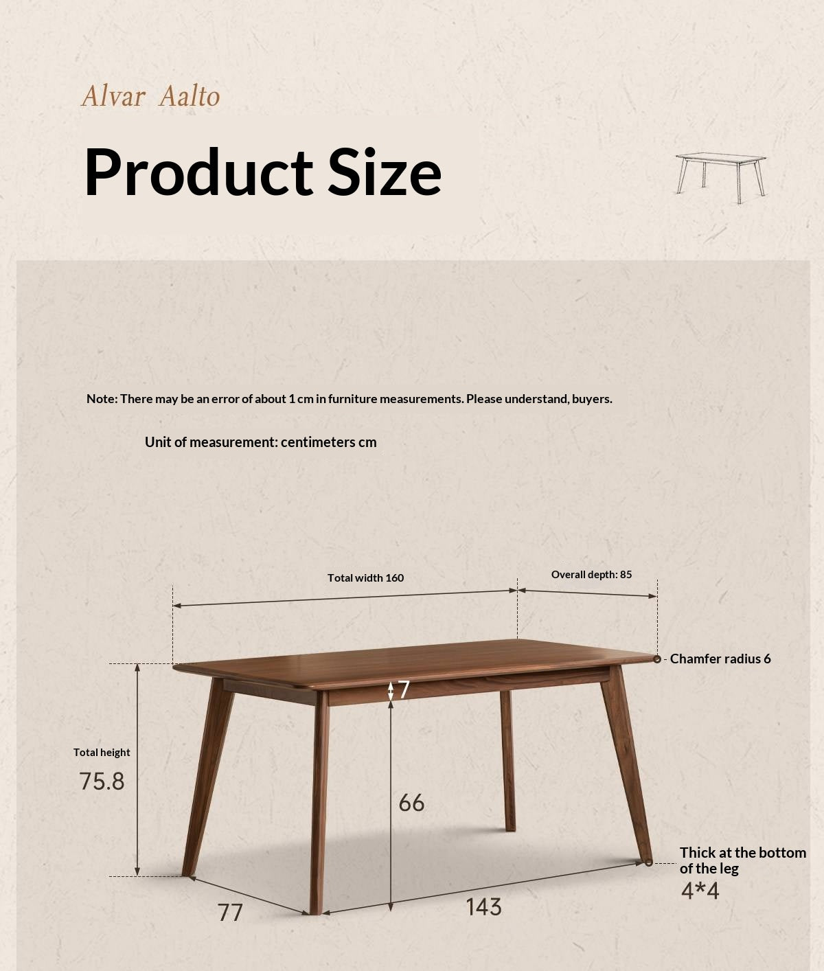 Black Walnut, Golden Pearwood, Sandalwood Solid Wood North American Dining Table