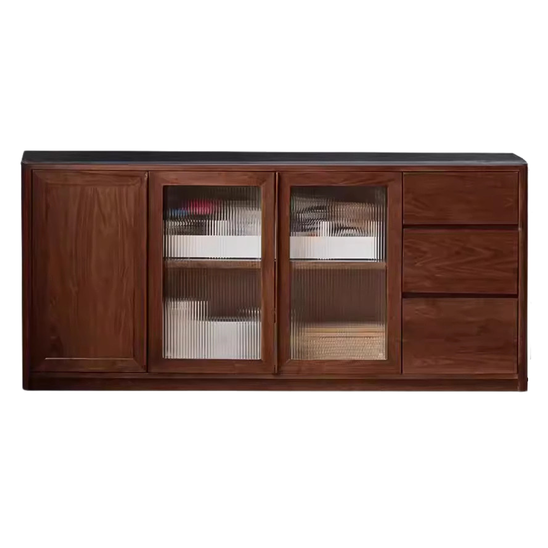 Black walnut, Ash solid wood sideboard hole storage ,