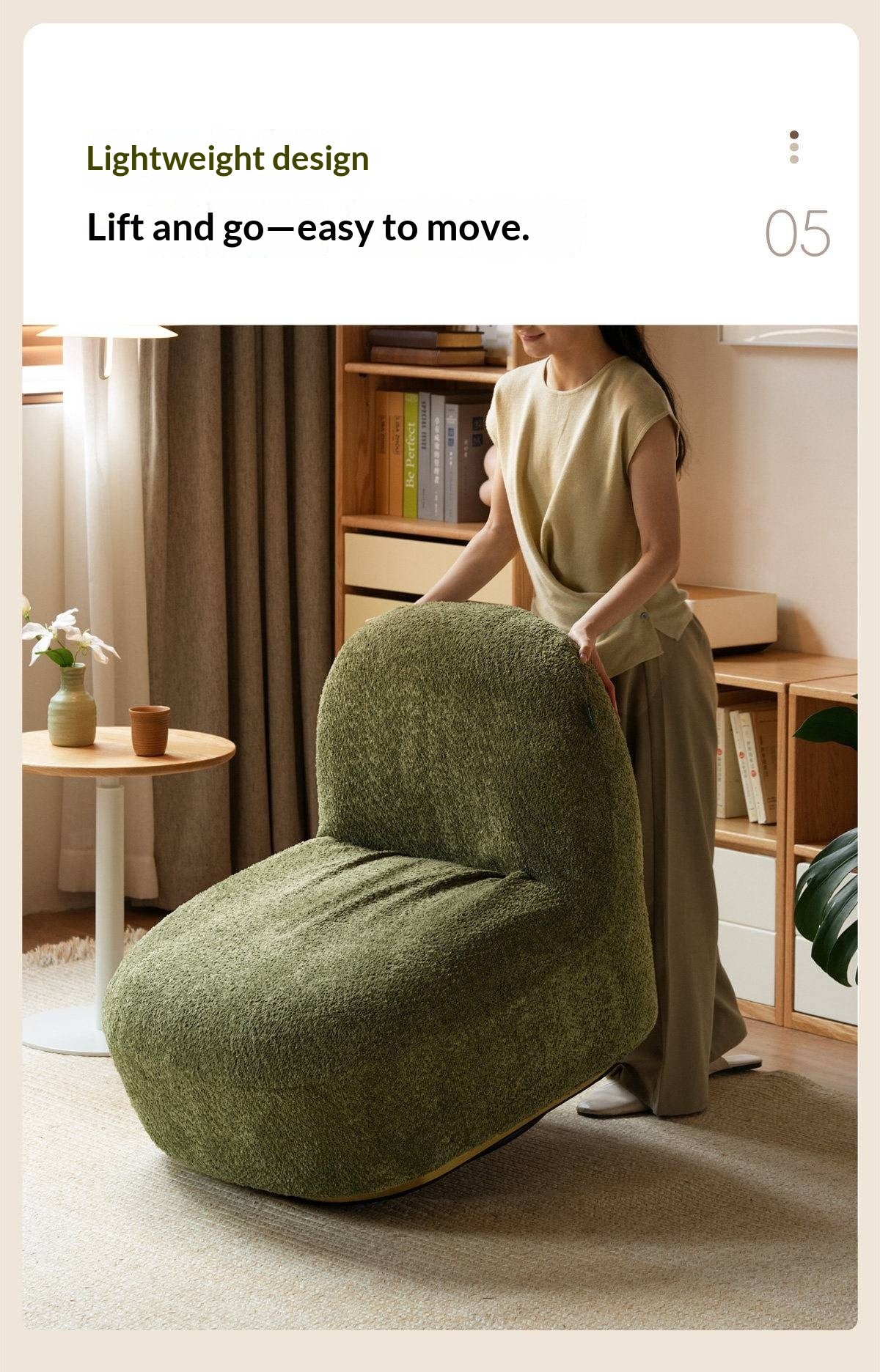 Fabric Modern Sydney-Inspired Lounge Chair