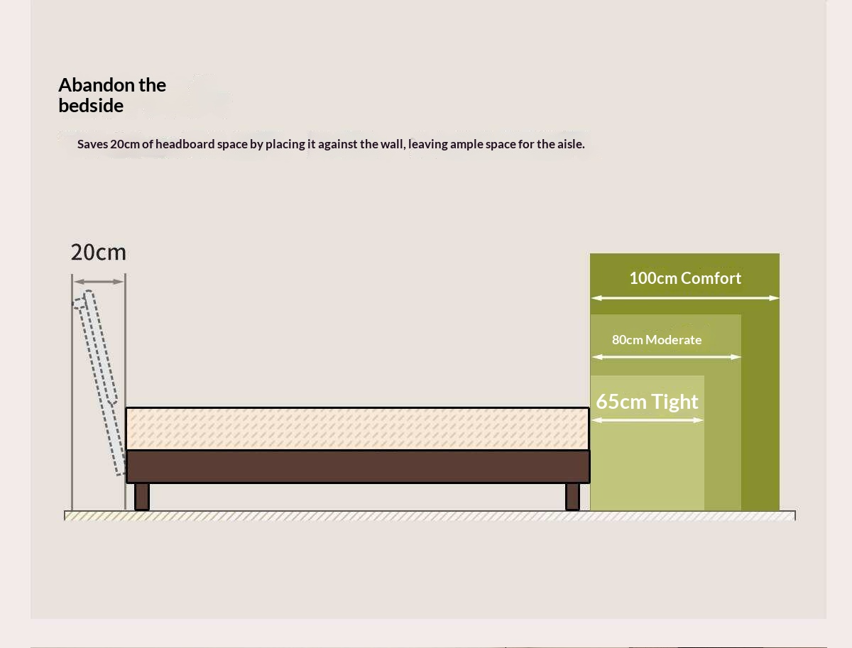 Rubberwood Solid Wood Modern Low Platform Bed Without Headboard