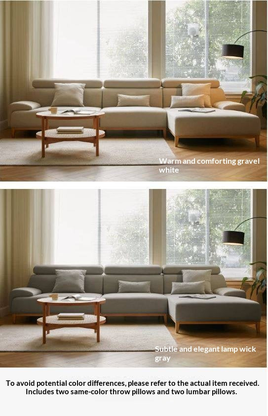 Fabric Clean-Design High-Back Corner Sofa
