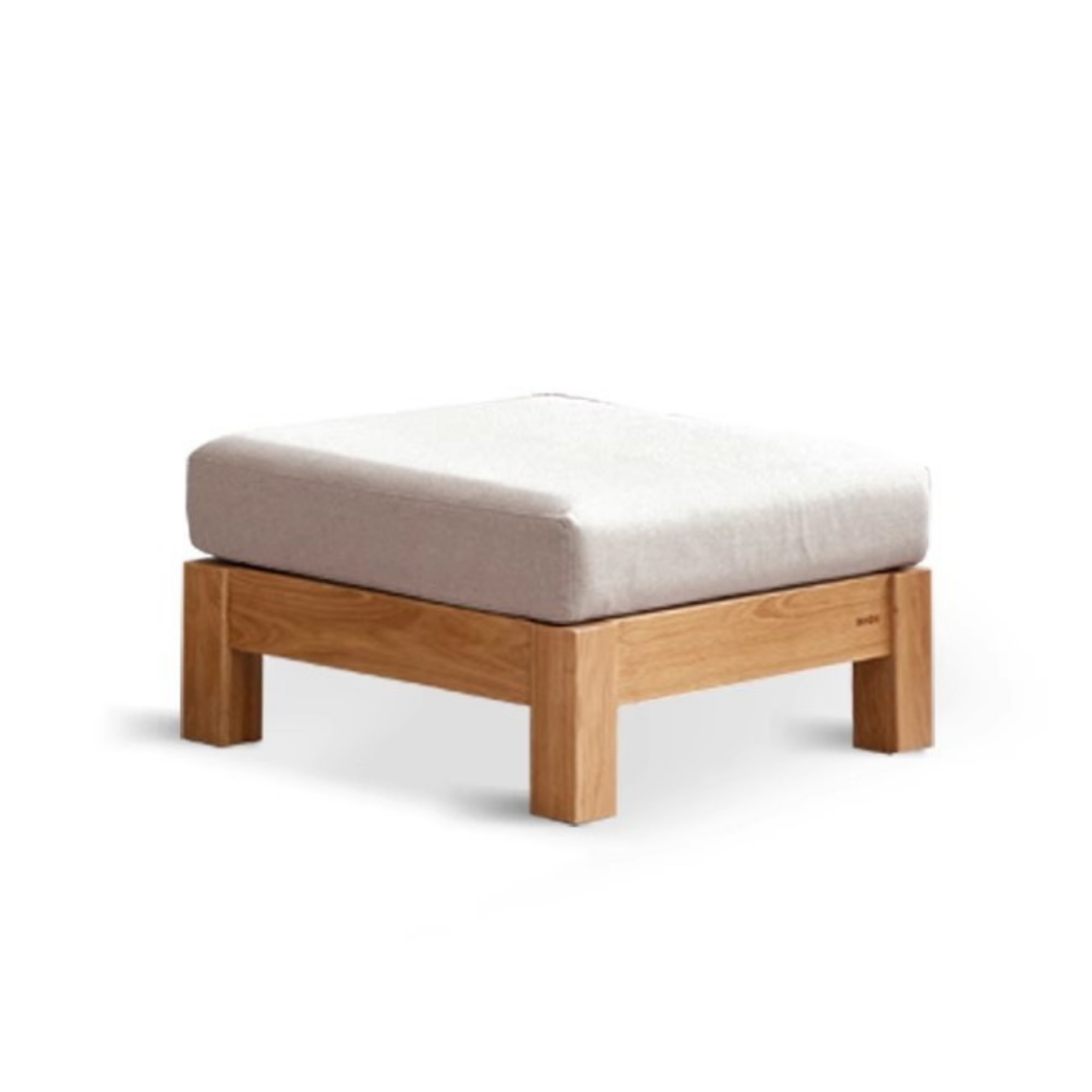 Ash, Oak, Black Walnut Solid Wood  Fabric Footstool