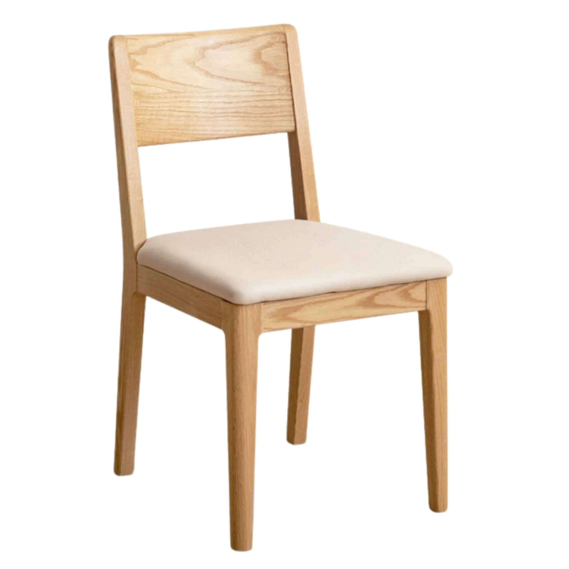 4 pcs set Oak Solid Wood Soft Packed Dining Chair