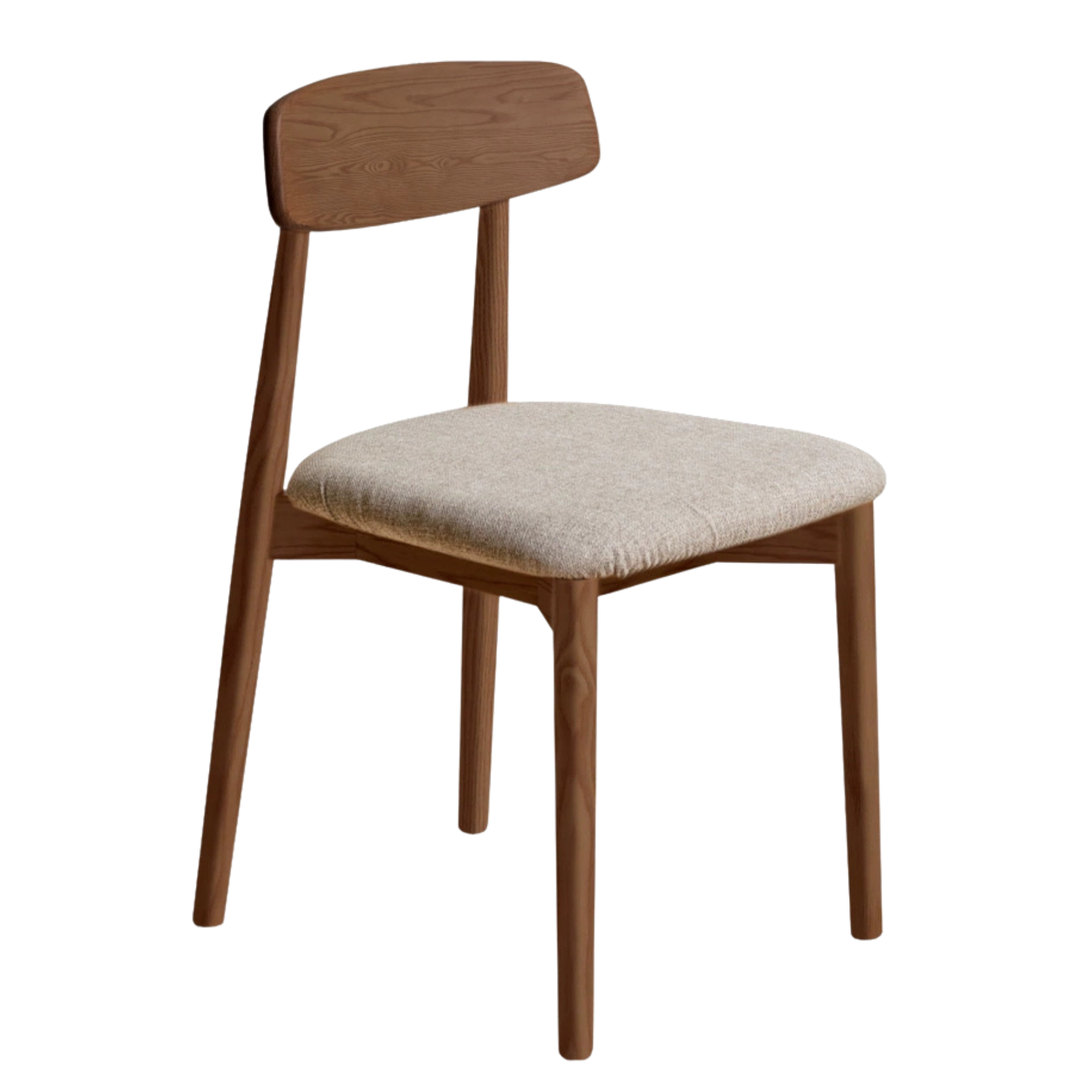 Set 4 pcs Black Walnut, White Ash, Oak, Sandalwood, Solid Rubberwood - Chair