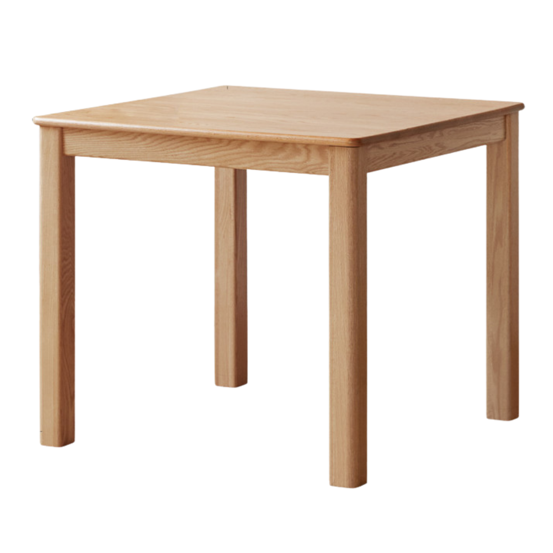 Solid Rubberwood, Oak Solid Wood Square Dining Table