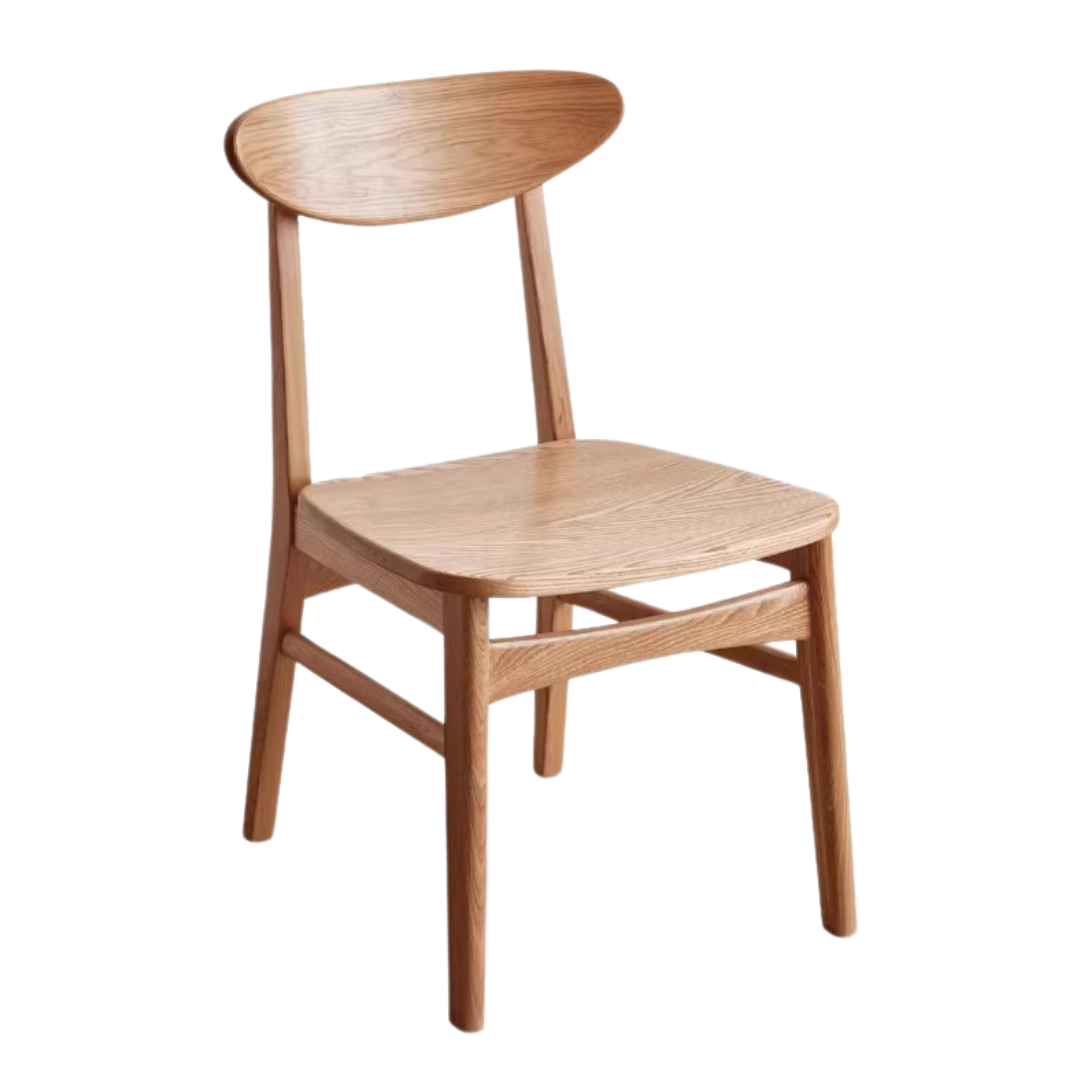 4 pcs set Ash, Oak solid wood - dining chair: