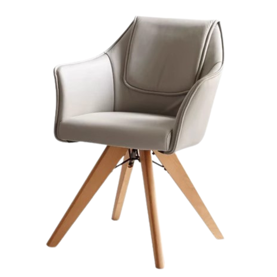 Beech solid wood Soft Chair rotate 360