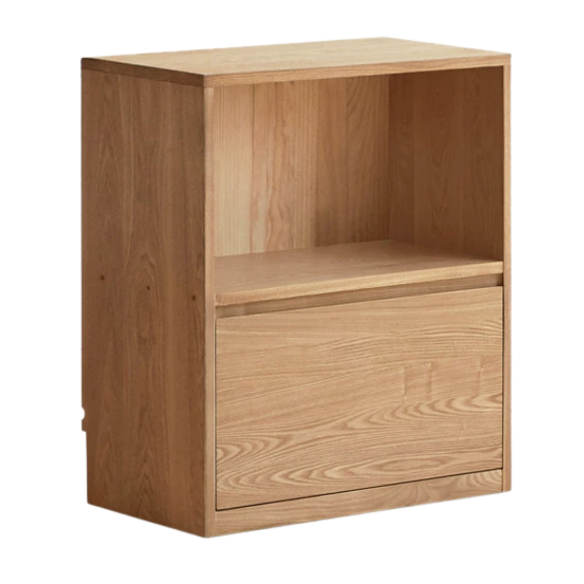 Ash Solid Wood Bookcase Storage Cabinet