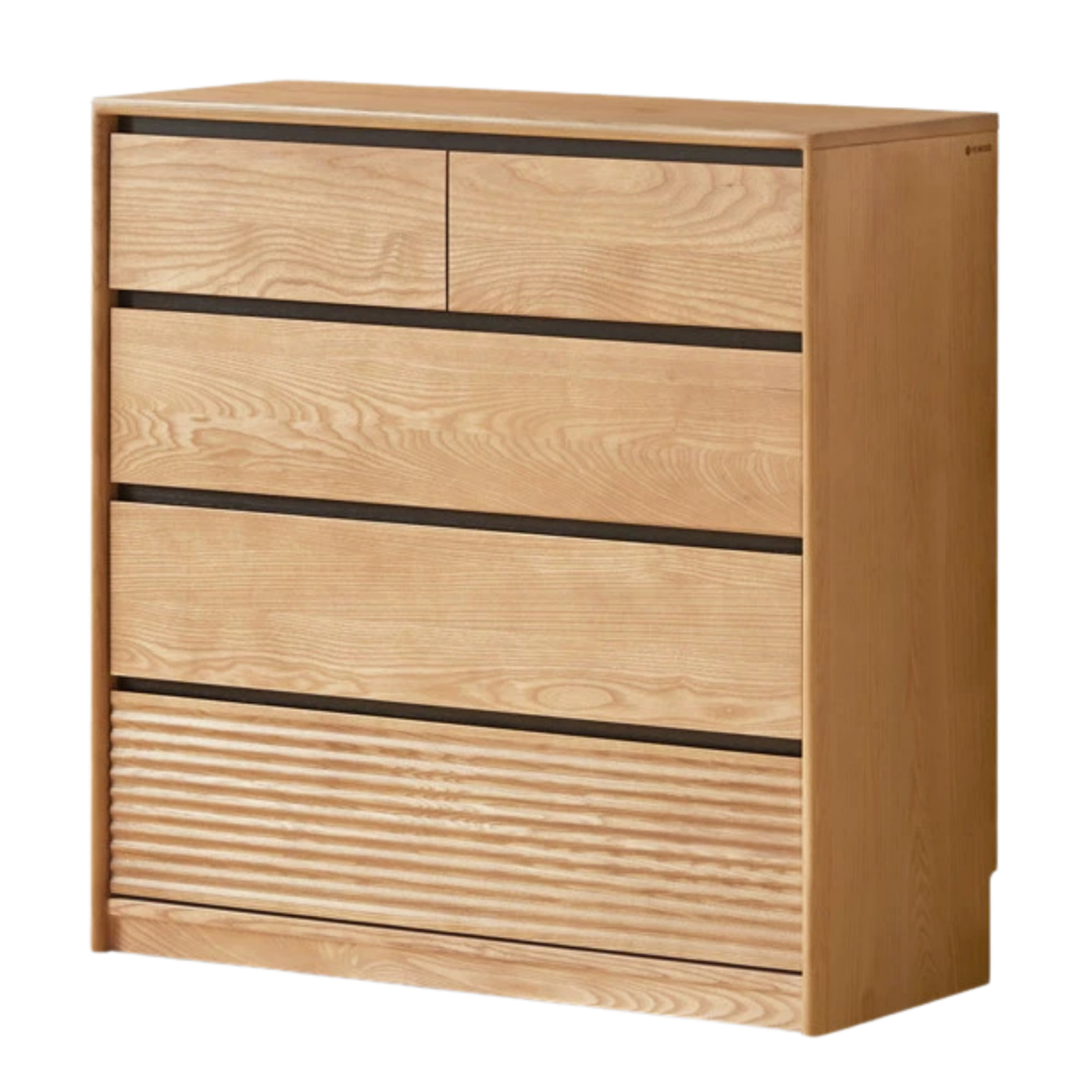 Ash Solid Wood Modern Minimalist Chest Of Drawers