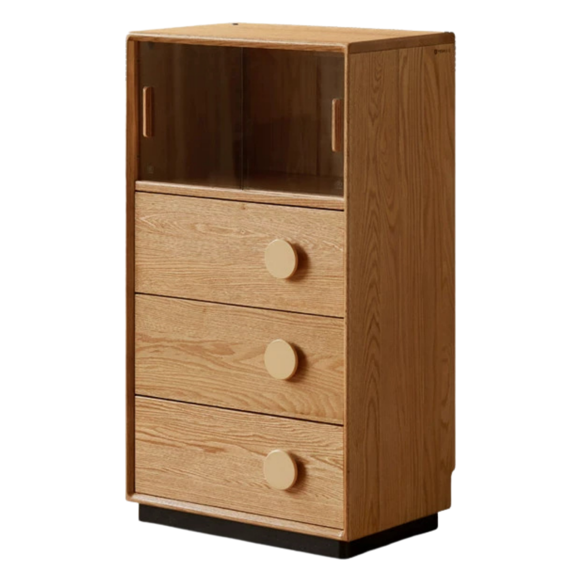 Oak Solid Wood Antique Style Side Cabinet
