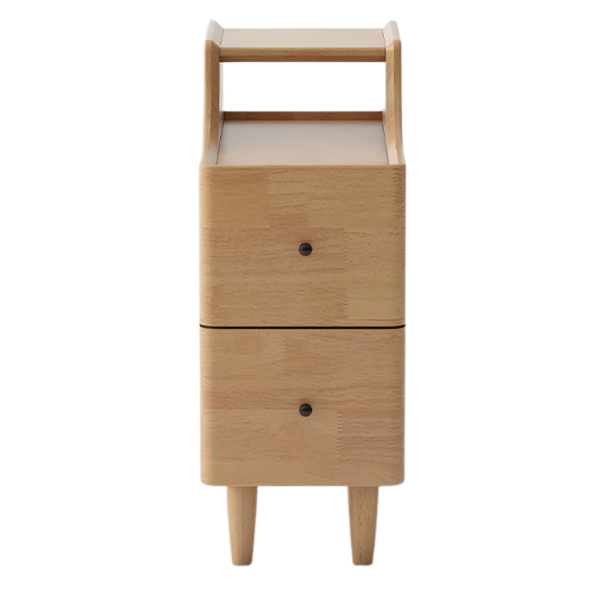 Ash, Oak Solid Wood, Solid RubberWood Modern Nightstand.