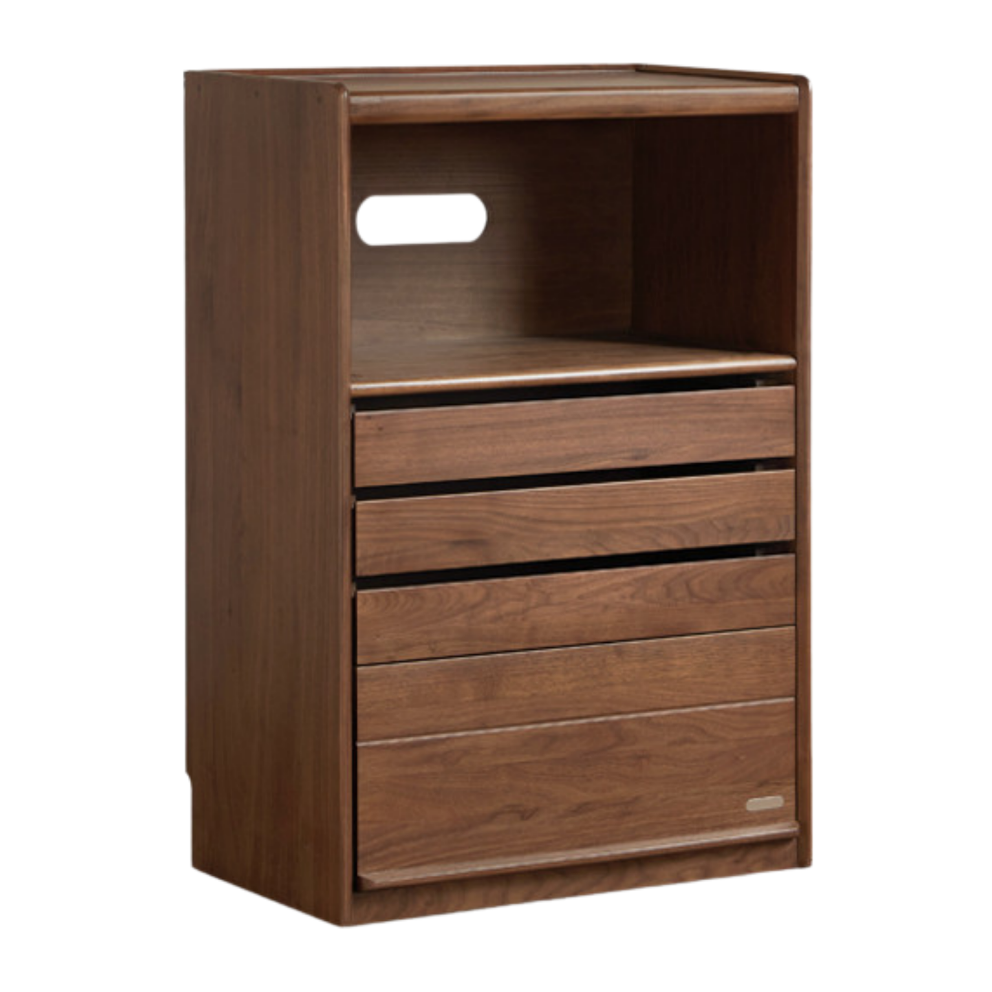 Black Walnut Solid Wood Side Cabinet