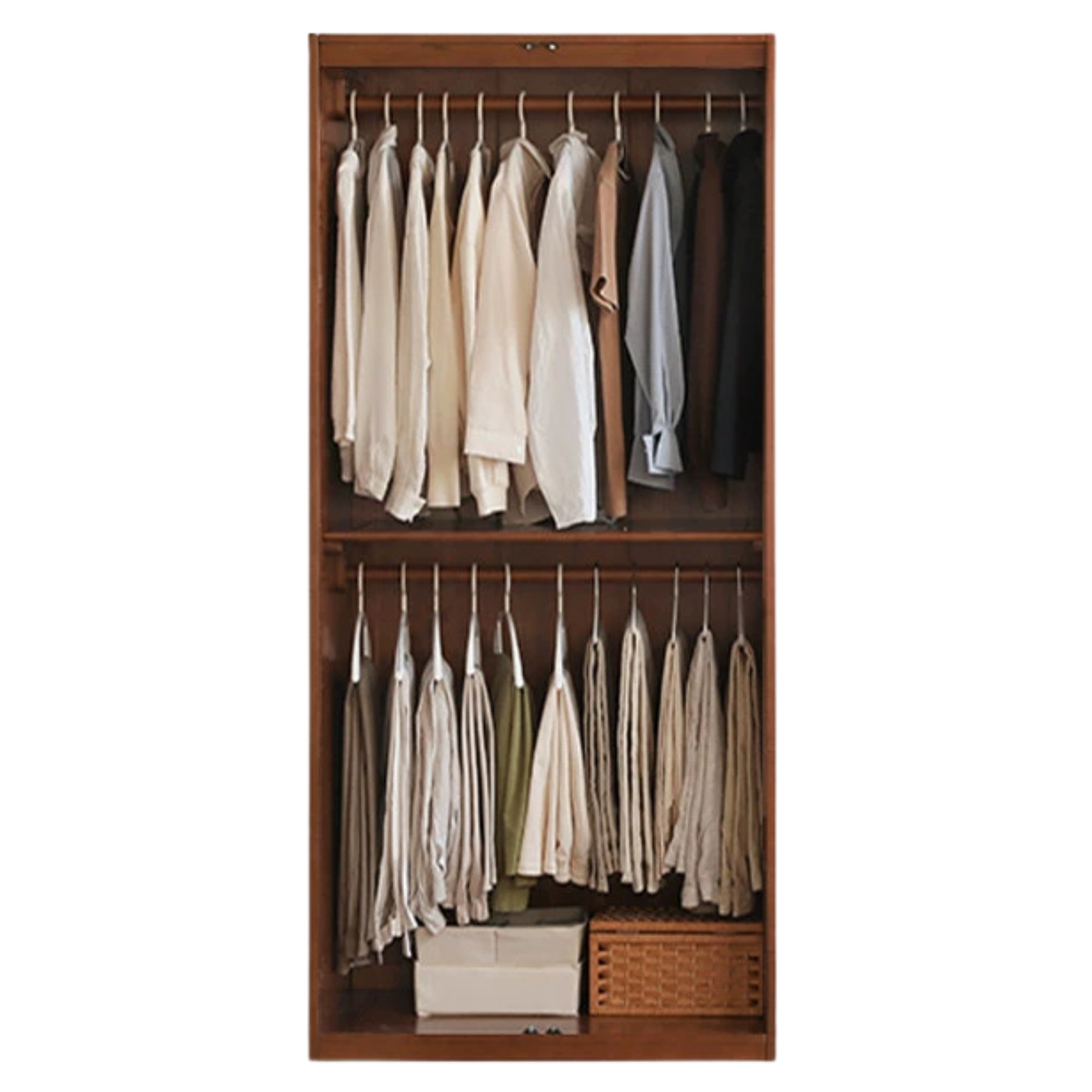 Tulipwood Solid Wood Wardrobe French Vintage