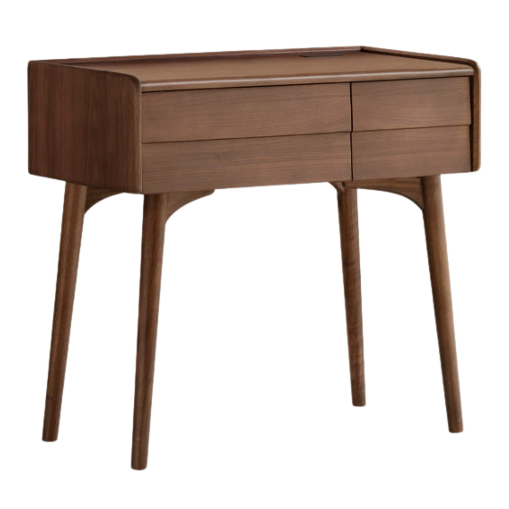 Black Walnut Solid Wood Italian Light Luxury Dressing Table