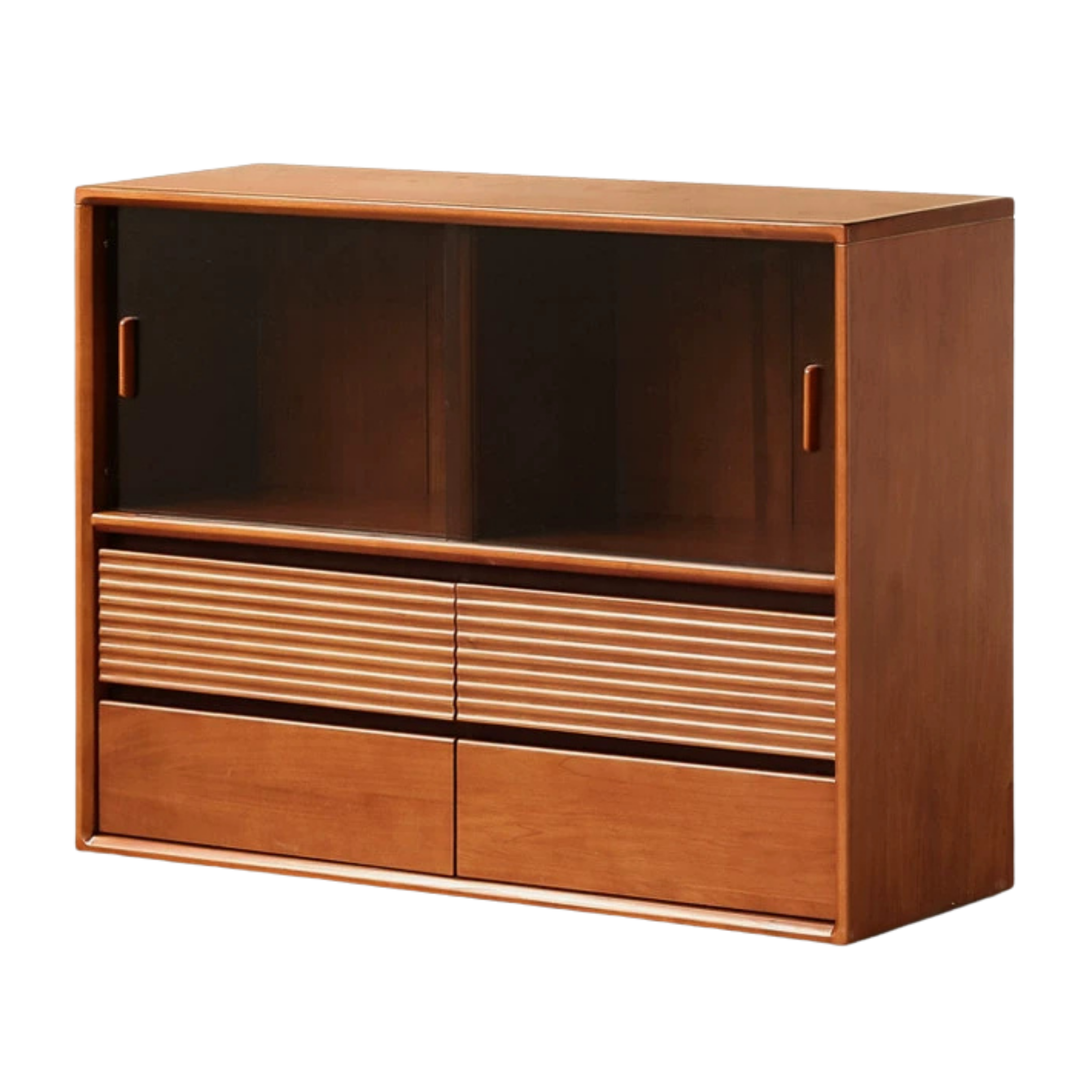 Poplar Solid Wood Vintage Style Bookcase