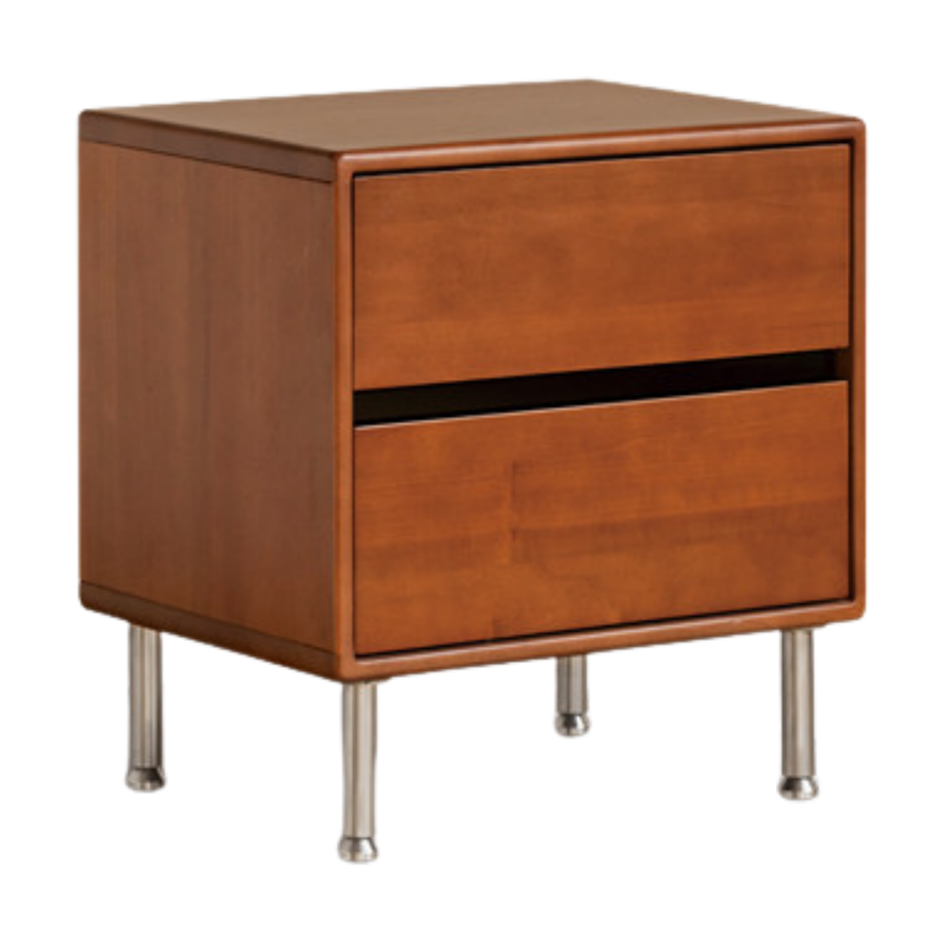 Poplar Solid Wood American Retro Nightstands