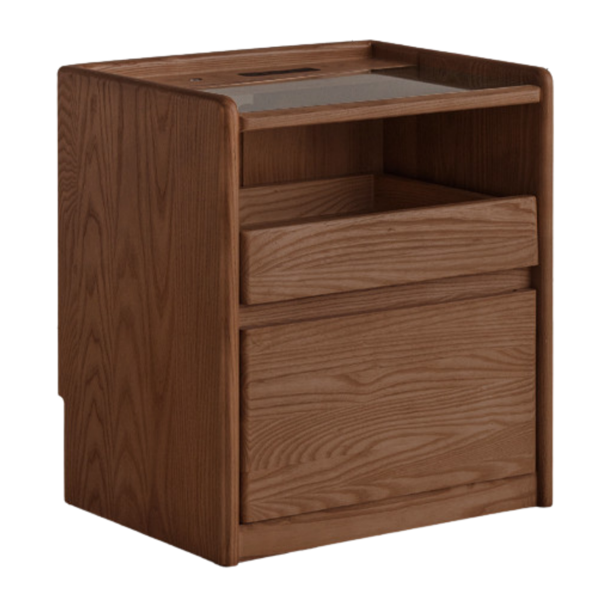 Ash Solid Wood Modern Nightstand