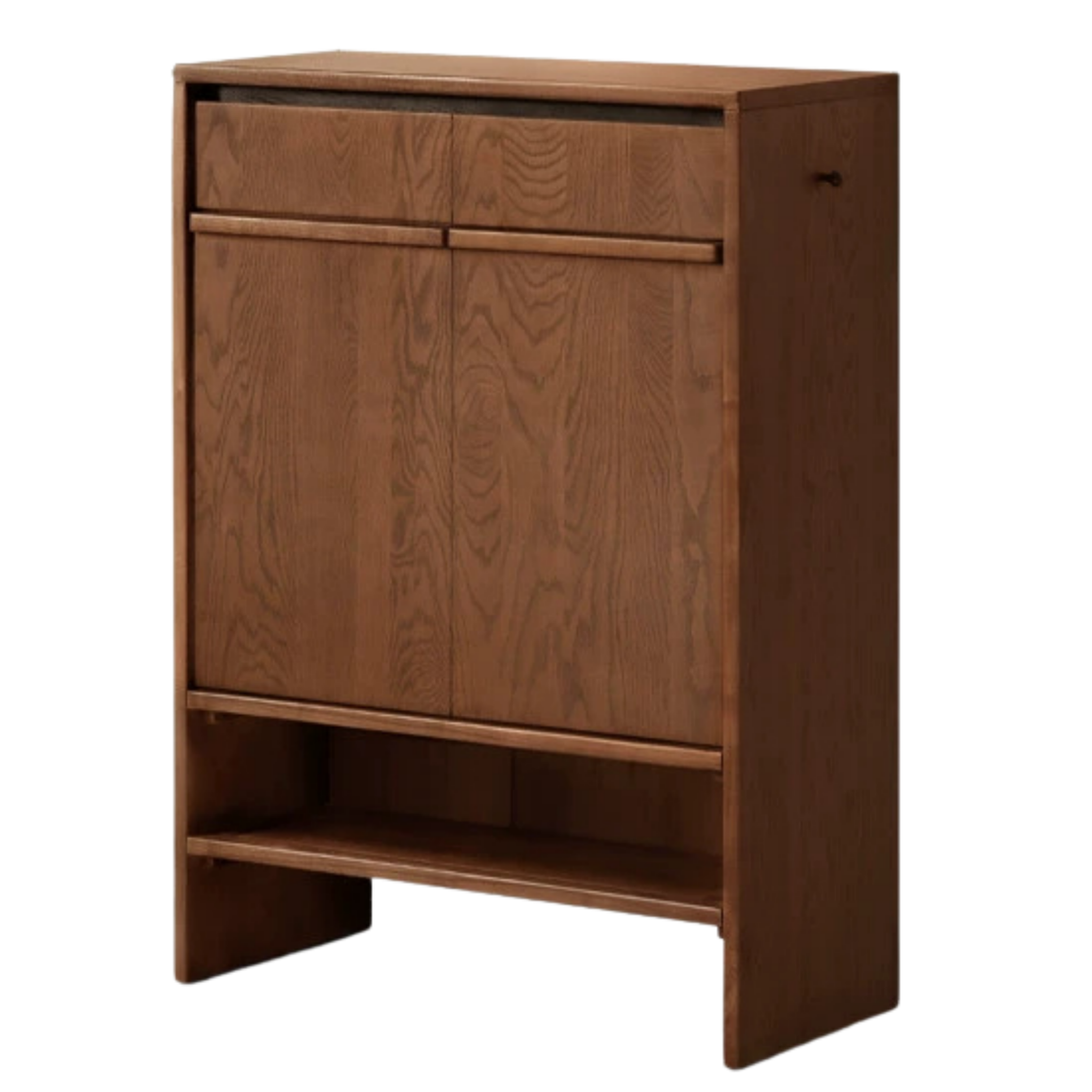 Oak Solid Wood Capacity Shoe Cabinet
