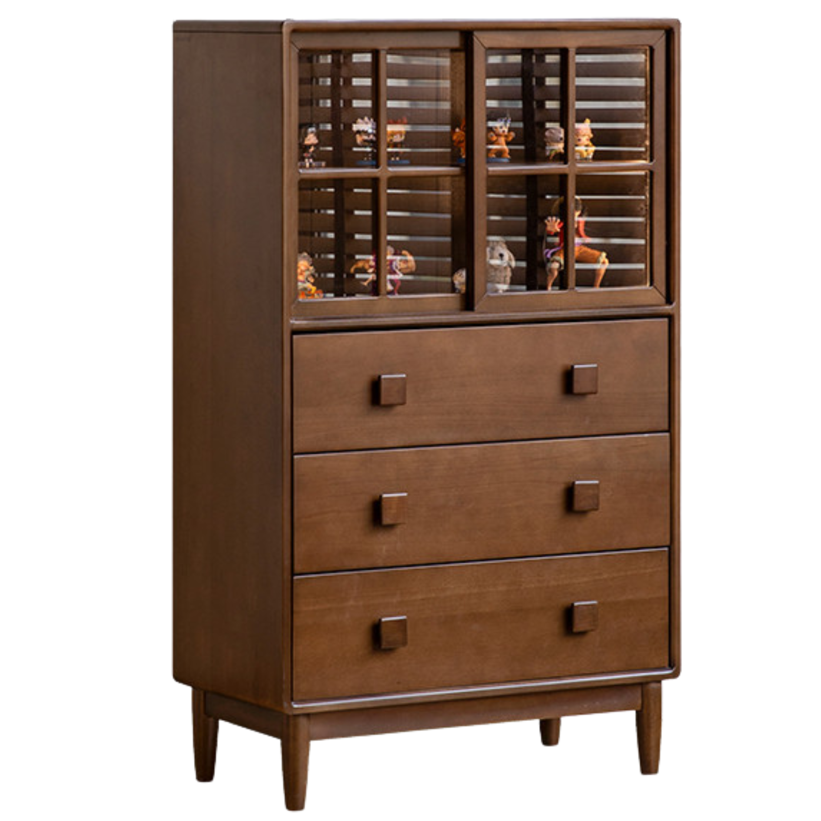 Beech Solid Wood Modern Side Cabinet